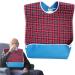 Adult Bibs - Waterproof Feeding Bibs for Elderly with Crumb Catcher | Clothing Protectors for Elderly Women and Senior Citizens Nursing Home Friendly Puchen Red - Buy Online on GoSupps.com