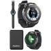 Bushnell iON Elite (Black) Golf GPS Watch - Color Touchscreen Smartwatch with 12+ Hours Battery Life, 38K Courses & Slope Distances - Bundle with iON Elite Screen Protectors & Charger