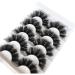 Gmagictobo 3D Faux Mink False Eyelashes - 5 Pairs Pack | Dramatic Long Thick Volume | Soft Strip Fake Eye Lashes 18-22MM - Buy Online on GoSupps.com