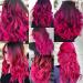 22-Inch Pink Clip-In Hair Extensions for Girls - Colorful Curly Wavy Party Highlights (12 Pcs) - Perfect Hair Accessories for Women & Children - Buy Online on GoSupps.com