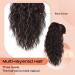 PORSMEER Ponytail Extension 18 Inch Claw Multi Layered Clip on Ponytail Extension for Women Long Curly Wavy Hair Extensions Natural Fluffy Synthetic Clip in Ponytail Hairpiece for Daily Use Black-brown - Buy Online on GoSupps.com