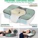 Elviros Cervical Memory Foam Neck Pillow - Contour Orthopedic Pillows for Side, Back, and Stomach Sleepers - Adjustable Ergonomic Bed Pillow for Pain Relief - CertiPUR-US Certified - Dark Grey, Queen Size 23.6*15.2*3.9 - Buy Online on GoSupps.com