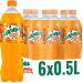Mirinda the original in Orange Classic lemonade with fruity orange taste in bottles made of 100% recycled material disposable (6 x 0.5 l) Mirinda Original 500 ml (6 Pack)