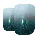 Shop Bling Art Black Green Gel Ombre French False Nails 24 Squoval Tips for Stunning Looks | International Shipping Available - Buy Online on GoSupps.com
