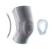 OPPO 2320 Compression Knee Sleeve with Patella Gel Pad & Side Stabilizers - Medical Knee Pad for Muscle Strain MCL LCL Sprains Patellofemoral Joint Pain (Gray Large)