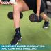 Bodyprox Adjustable Compression Ankle Support Brace for Sports - One Size Fits Most | Men & Women - 1 Pack - Buy Online on GoSupps.com