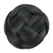 Imissu Medium Braided Chignon Hair Cover for Women - Stylish Donut Hair Accessories for Weddings & Parties (Black) - Buy Online on GoSupps.com