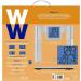 WW Scales by Conair Body Analysis Glass Bathroom Scale - 4 User Memory, 400 Lbs. Capacity, Silver with Blue Backlight - Buy Online on GoSupps.com
