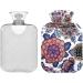 Traditional Naanle Dahlia Flowers Hot Water Bottle 2L Heating Bag for Pain Relief & Cold Therapy Handfoots Heat Therapy - Buy Online on GoSupps.com
