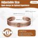 Jecanori Copper Magnetic Bracelet for Men - Triple Tree of Life Pattern - Adjustable Size Cuff Bangle with 12 Strong Magnets - Gift Box Included - Buy Online on GoSupps.com
