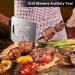 BBQ Accessories for Grill 7 in 1 BBQ Spatula with Fork for Charcoal Gas Grill 17 Inch Barbecue Tools Dad Gifts Gifts for Men Dad Husband - Buy Online on GoSupps.com