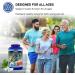 High Absorption Magnesium Supplement for Leg Cramps & Muscle Support | 380mg Magnesium with Vitamins B6, D, E | 60 Servings | 60 Count - Buy Online on GoSupps.com
