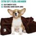 PetAmi Puppy Dog Blanket Small Indoor Cat Kitten | Fleece Sherpa Throw | Soft Plush Fluffy Lightweight Warm Cover 29x40 Inch - Brown/Brown Sherpa - Buy Online on GoSupps.com