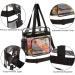 Stadium Approved Clear Crossbody Bag with Zipper Closure - Classic Black - Buy Online on GoSupps.com