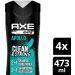 AXE 2-in-1 Shampoo and Conditioner for Clean & Strong Hair Apollo all-in-one for men 473 ml (Pack of 4) - Buy Online on GoSupps.com