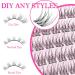 Buy C Curl Lash Clusters 9-12mm | Wispy Natural Eyelash Extensions | 96pcs Thin Band Short False Eyelashes - Buy Online on GoSupps.com
