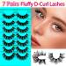 7 Pairs of 3D False Eyelashes Cat Eye Fluffy Volume D Curl Cat Eye Artificial Eyelashes Natural Look Reusable Handmade Faux Mink Makeup Eyelashes (BH02) 7B-D-Curl-H02 - Buy Online on GoSupps.com