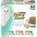Purina Fancy Feast Grain Free Pate Wet Cat Food Variety Pack, Seafood Classic Pate Collection - 3 oz. Cans, 3 Ounce (Pack of 30)
