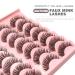 Buy Royaomis Clear Band Russian Strip Lashes - C/D Curl Wispy Faux Mink Eyelashes 14 Pairs for Natural Look | International Shipping Available - Buy Online on GoSupps.com