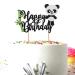 Seyal Birthday Party Decoration Panda Happy Birthday Cake Topper Small