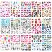 Rosymormor 78 Sheets Nail Stickers Water Transfer DIY Nail Decals Butterfly Flowers Colorful Transfer Watermark Nail Art Stickers for Nails Toenails Design Nail Tips Decor Halloween Christmas - Buy Online on GoSupps.com
