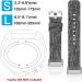 Witzon 2 Pack Fabric Woven Bands for Fitbit Charge 4 / 3 SE - Breathable Canvas Replacement Straps in Black Charcoal - Small Size for Women Men - Buy Online on GoSupps.com
