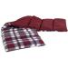 Extra Long Grain Pillow 75x20cm - Large 8-Chamber Heat Pad | Flannel Check Red Wheat - International Shipping - Buy Online on GoSupps.com