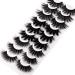 Yawamica 20MM False Eyelashes 18 Pairs - Dramatic Long Thick Faux Mink Lashes - 3 Styles - Mixed Fluffy 5D Volume Cat Eye - Full Crossed Big Eye Lashes Bulk - Buy Online on GoSupps.com