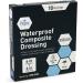 Medpride Waterproof Composite Wound Dressing Pads 6x6 Inch - 10-Pack, Sterile & Individually Wrapped - Medium Absorbency for Pressure Ulcers, Post Op Trauma - Men & Women - Buy Online on GoSupps.com