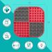 Lickimat Cat & Kitten Slomo Food Lick Mat Combo Feeder - Turquoise | Slow Feeder for Wet/Dry Food, Anxiety Relief & Interactive Puzzle Toy - Buy Online on GoSupps.com