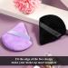 Powderary Tassel Triangle Makeup Puff - 12 Soft Body Face Sponges for Wet & Dry Mineral Powder Application - Black & Purple - Buy Online on GoSupps.com