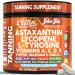 Solar Skin Astaxanthin Tanning Supplement Lycopene L-Tyrosine Vitamins A C D E PABA Beta Carotene Selenium Grapeseed Extract Omega 3 Flax Seed Copper Capsules by Clea Nutra