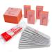 Nail Files and Buffers for Acrylic Nails - Maryton 2-Piece Professional Manicure Kit Sets, Zebra Nail File 100/180 Grit, Slim Buffer 80/100 Grit, 12-Set 12 Count (Pack of 1)