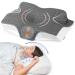 Elviros Memory Foam Cervical Pillow, Ergonomic Contour Pillow for Neck and Shoulder Pain Relief, Orthopedic Sleeping Bed Pillows for Side Sleepers, Back and Stomach Sleepers (Dark Grey) Dark Grey 25.2 x (4.1/4.9)*14.2inch …
