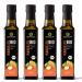Herballand organic almond oil 1000ml - 4x250ml almond bio -cooking oil cold -pressed natural vegan - for cooking baking for salads & desserts - also for skin and hair care