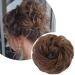 Thick Hair Bun Extensions Messy Curly Hair Scrunchies Hairpieces Synthetic Donut Updo Hair Pieces for Women Girls - Light Brown 45 g Brown/Light Brown