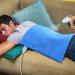 GOQOTOMO Weighted Heating Pad for Fast Pain Relief - Moist/Dry Heat Therapy for Back, Waist, Abdomen, Shoulder, Neck and Cramps - Auto-Off Hot Heated Pad (Blue, 19*24) - Buy Online on GoSupps.com