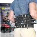 BLITZU Back support belt for men and women. Lumbar support, Sciatica pain relief, anterior pelvic tilt, waist support back brace for weight lifting. Breathable with Adjustable Support Straps Size M Medium Black