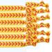 24-Piece Softball Baseball Hair Ties & Headbands Set for Girls - Yellow Sports Accessories - Buy Online on GoSupps.com