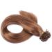 Keratin Bonding Hair Extensions #8 Golden Brown 60cm - 50 Strands 1g - 100% Remy U-Tip Extensions by Novon Hair - Buy Online on GoSupps.com