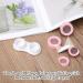 Amaxiu 2Pcs Contact Lens Case Cute Contact Lens Box Holder with Mirror Portable Soak Storage Kit with Remover Tool Tweezer Solution Bottle Colorful Contact Lens Container for Travel Home(Pink+Blue) - Buy Online on GoSupps.com