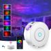 SUPPOU LED WiFi Galaxy Projector Smart Night Light Kids Adults 3D Star Projector Light with RGB Adjustment/Voice Control/WiFi/Timer Compatible Alexa Google Assistant for Room Decor (White)