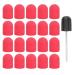 Nail Sanding Drill Bit 0.5 X 0.7in Easy To Store High Strength Nail Polishing Sanding Head Fine Sandpaper with Shaft for Grinding(Big red)