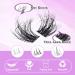 Focipeysa Wispy Lash Clusters - Natural DIY Eyelash Extensions | C Curl Individual Lashes 10-18mm with Applicator - Shop Now for International Shipping - Buy Online on GoSupps.com