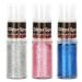 Maydear Glitter Spray - Holographic Glitter Spray - Cosmetic Grade - Makeup Face Body Nail Festival Rave Beauty Craft-Silver+Blue+Pink