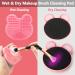 TailaiMei 2 Pack Makeup Brush Cleaning Mat & Color Removal Sponge - Silicone 2 in 1 Cleaner Pad for Wet & Dry Use (Pink & Purple - Buy Online on GoSupps.com