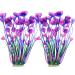 JIH Plastic Plants for Aquarium,Tall Artificial Plants for Fish Tank Decor 15.6 Inch (2 Pcs) Purple