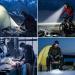 Rechargeable LED Headlamp for Camping & Hiking | Waterproof Headlight with 6 Modes & Adjustable Headband - USB Cable Included - Buy Online on GoSupps.com