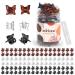 ADRIONE Mini Hair Clips Small Hair Clips Butterfly 100 Pack Small Hair Clips for Women Fine Hair Mini Claw Clips for Hair Design Small Clips for Hair Bangs Strong Tiny Hair Clips Mini Butterfly Hair Clips
