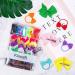 40 Multi-Colored Hair Loop Clips for Girls | Small Bow Hair Ties with Crocodile Clips | Perfect Hair Jewelry for Babies & Toddlers - Buy Online on GoSupps.com